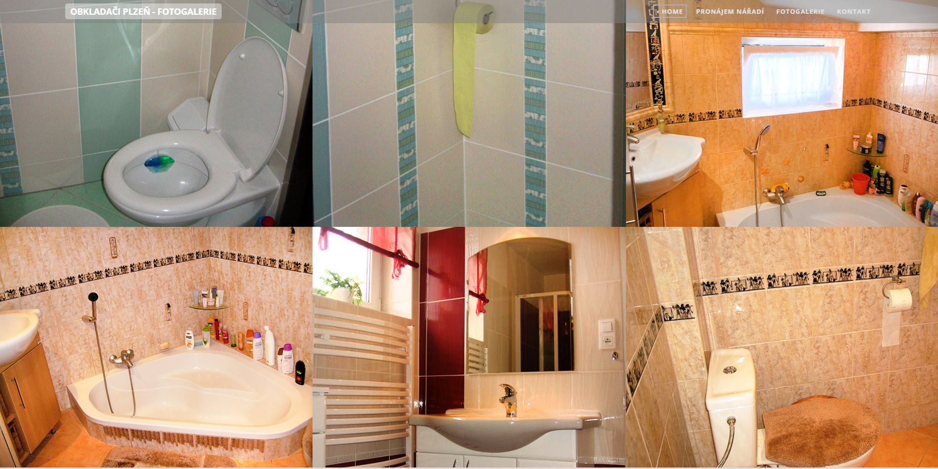 rekonstrukce koupelny - provedené obkladačské práce nejen v Plzni