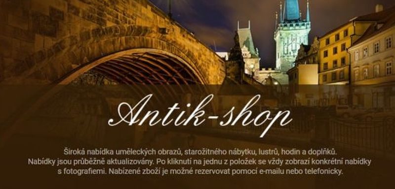 Antik-shop Praha - prodej starožitností - e-shop